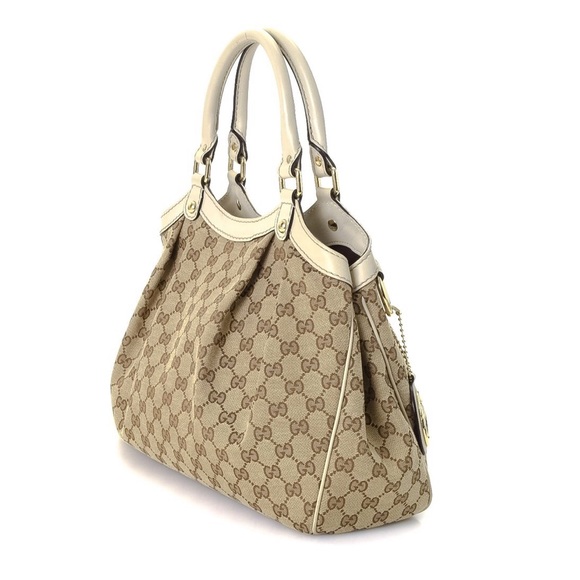 Gucci Canvas Sukey Large Tote Bag - Picture 6 of 9